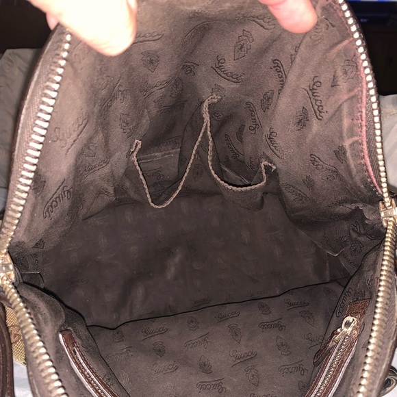 Gucci GG Fabric w/Leather Trim Tote - Picture 10 of 10